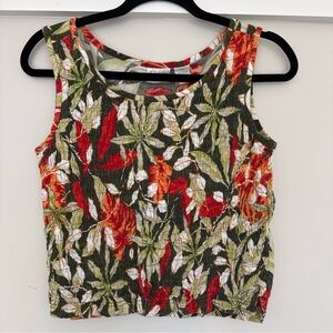 Vintage ERIKA Hawaiian Tank Top Women’s PS Coloful Fun Vacation Beachy